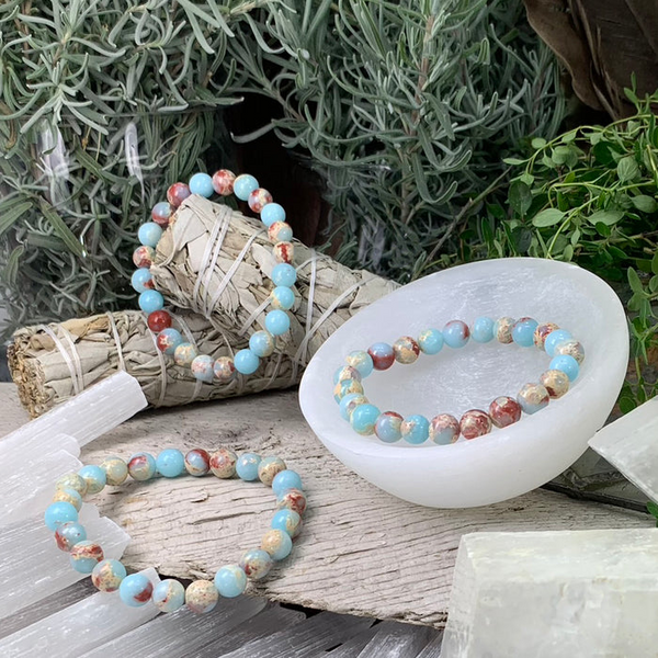 GRATIS GIVEAWAY! Mala Azure Variscite-armbånd - (betal bare forsendelsesomkostninger)