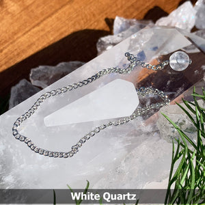 9 - Crystals Pendulums Set