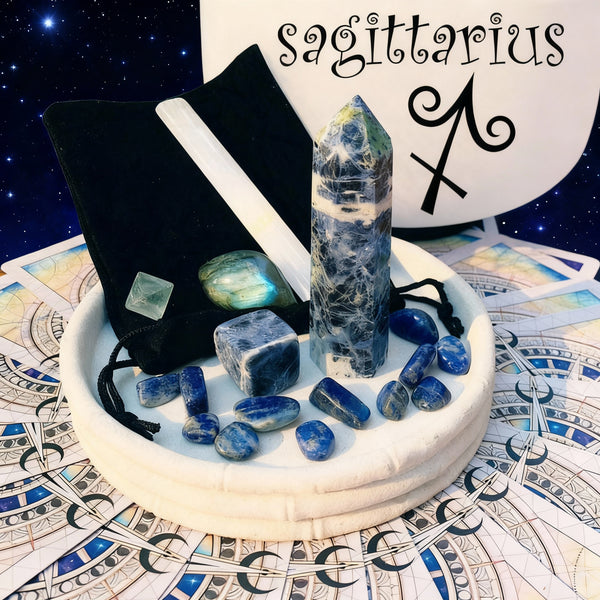 ♐ Skytten - 22. november - 21. december - Zodiac Crystal Fusion Sæt med etui