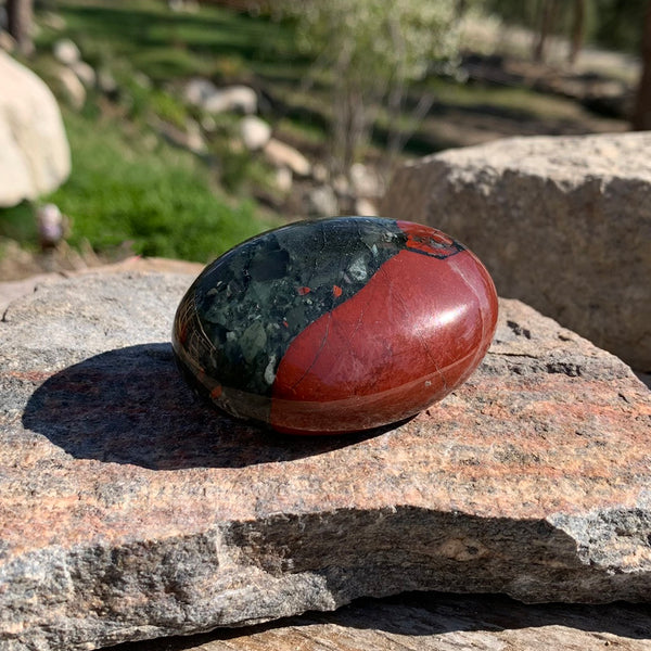 Palmstone de pierre de sang africaine