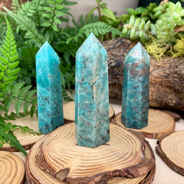 $5 Amazonite Crystal Point - kampagne kun én dag