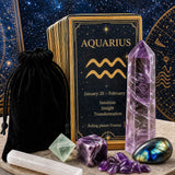 ♒ Vandmanden - 20. januar - 18. februar - Zodiac Crystal Fusion-sæt med etui