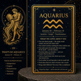 ♒ Vandmanden - 20. januar - 18. februar - Zodiac Crystal Fusion-sæt med etui