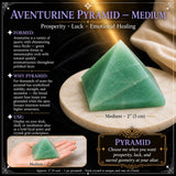 Aventurin-Pyramide – mittelgroß