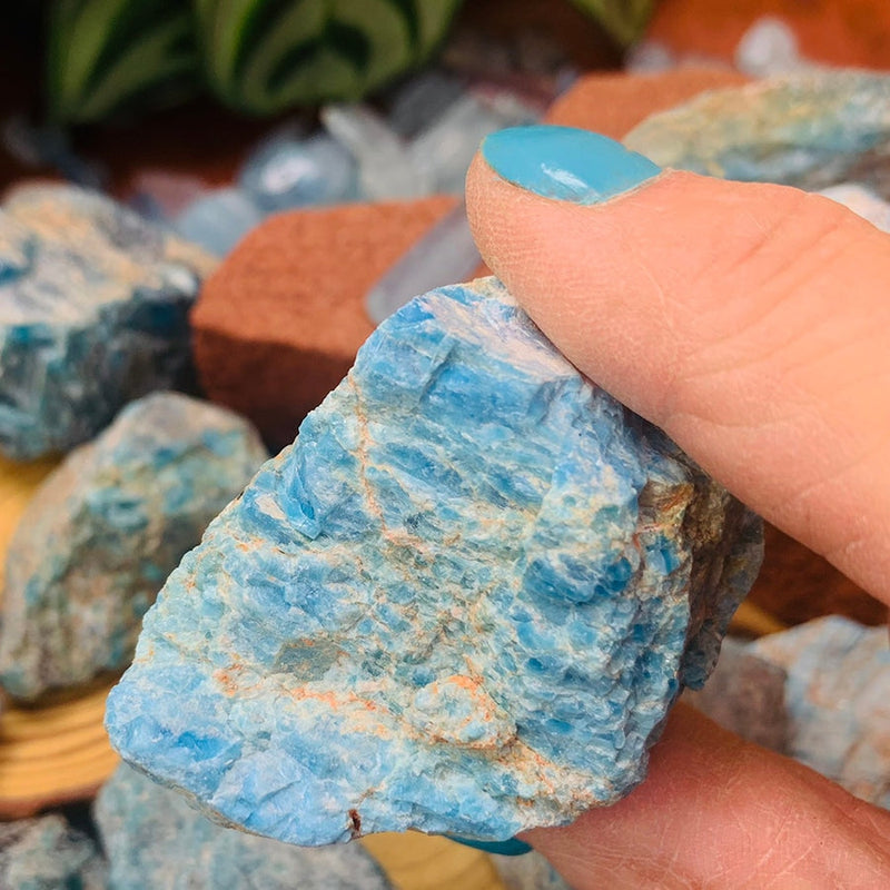 ARRON Blue Apatite Rough Stone - rawstone