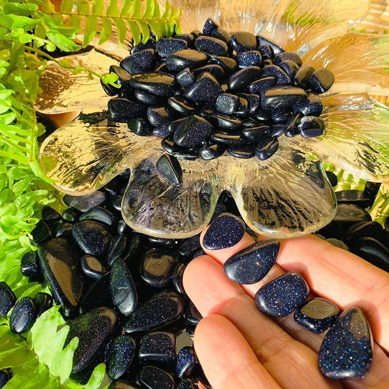 WORKING ON Blue Sandstone Pebble Stones - tumbledstone