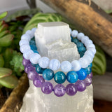 Celestial Connection 3-PC Crystal Mala armbåndssæt