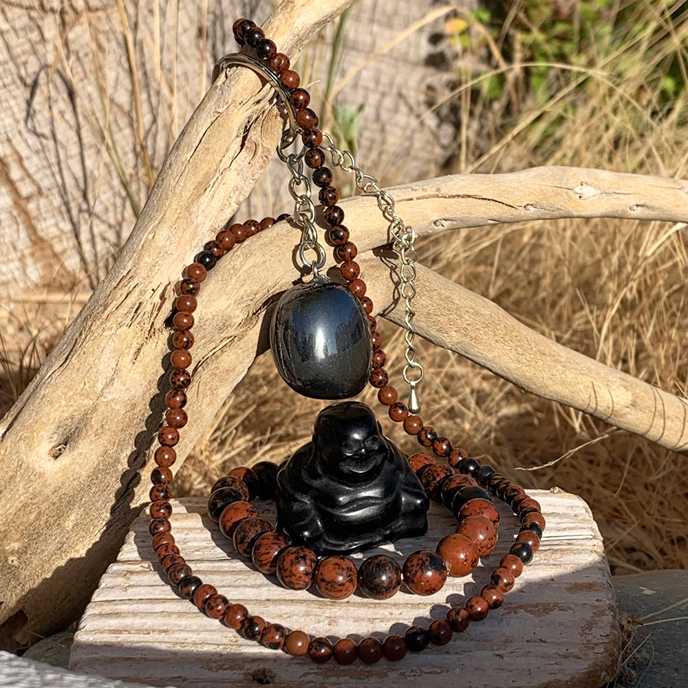 Spirt of Grounding – Crystal Totem Set - Red Obsidian