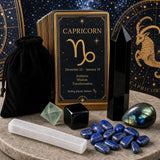 ♑ Stenbukken - 22. december - 19. januar - Zodiac Crystal Fusion Sæt med etui