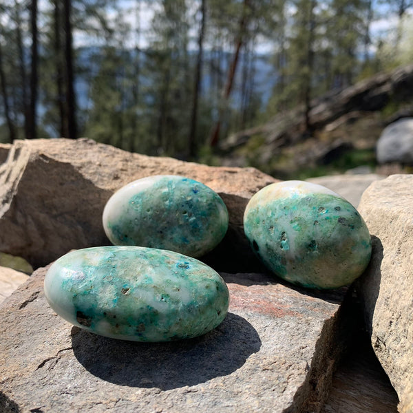 BREZPLAČNA NAGRADNA IGRA! Chrysocolla Palmstone - (samo plačajte stroške pošiljanja)