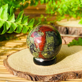 Dragon’s Blood Jasper Mini-Sphere - sphere