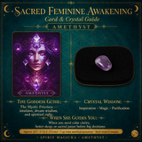 🌙 Éveil féminin sacré 13 jeux de cartes Oracle + mini pierres précieuses
