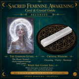 🌙 Éveil féminin sacré 13 jeux de cartes Oracle + mini pierres précieuses
