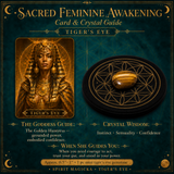 🌙 Éveil féminin sacré 13 jeux de cartes Oracle + mini pierres précieuses
