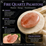 $8 Fire Quartz Palmstone 1-dages-flash-udsalg