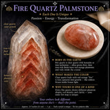 $8 Fire Quartz Palmstone 1-dages-flash-udsalg