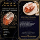$8 Fire Quartz Palmstone 1-dages-flash-udsalg