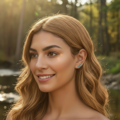 Z ARRON DESIGN Serenity Moonstone kobbertråd vedhæng halskæde