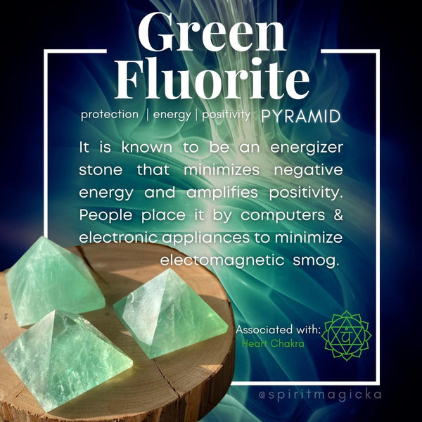 Green Fluorite Pyramid - Small - pyramids