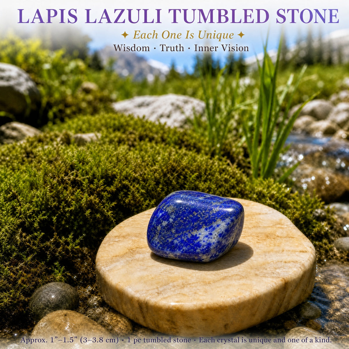 Pierre roulée lapis-lazuli