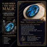 $8 Labradorite Palmstone 1-dages-udsalg