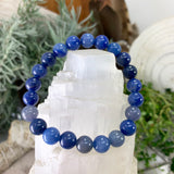 Pulsera Mala Aventurina Azul Con Bolsa De Terciopelo