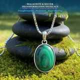 Malachite & Silver Transformation Necklace