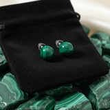 Βραχιόλι Mala African Bloodstone με βελούδινο πουγκί