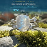 Z ARRON DESIGN Serenity Moonstone koperdraad hanger ketting