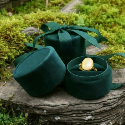 Z ARRON DESIGN Serenity Mondstein Kupferdraht-Anhänger-Halskette