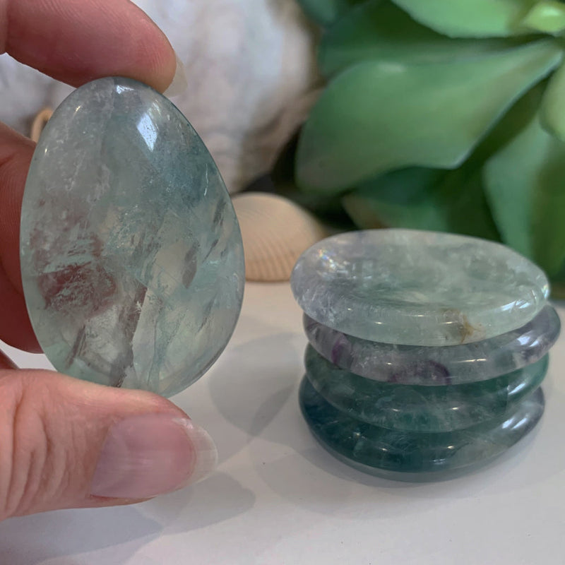 Fluorite Worry Stone - worrystone