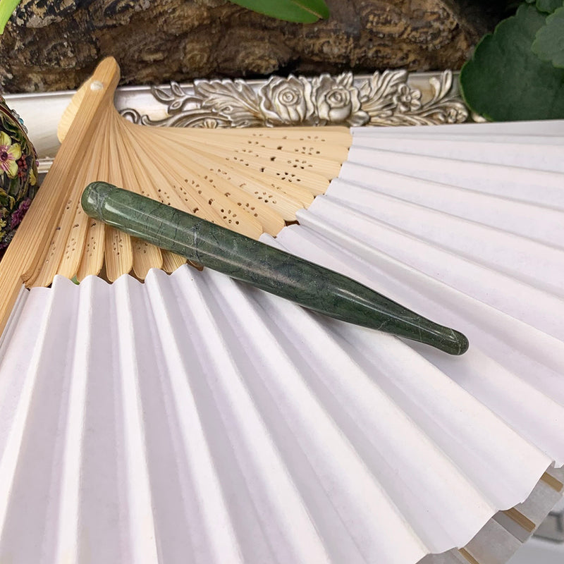 Nephrite Jade Acupressure Massage Wand