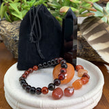 Bracelet Mala et ensemble de cristaux de mise à la terre 🙏