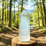 Ametyst hellig geometri facetteret krystal