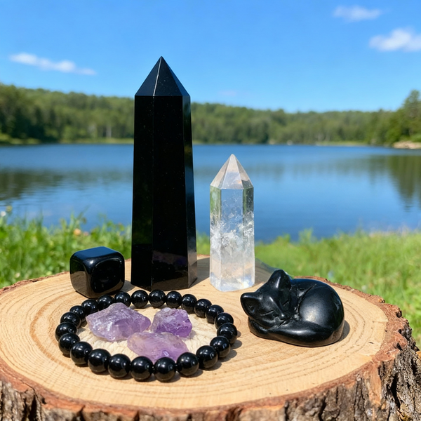 16-delt Dark Energy Guardian Stones bundtsæt 👉 60 % rabat