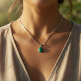 Z ARRON DESIGN Serenity Moonstone Koparvír Hengiskraut Hálsmen