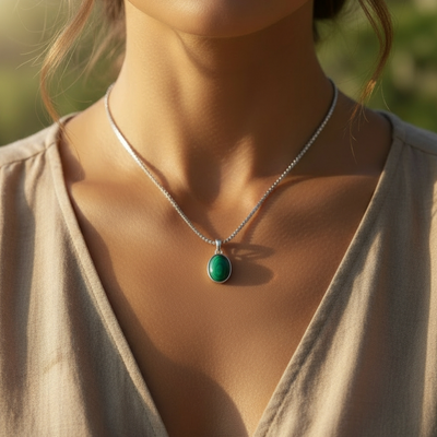 Z ARRON DESIGN Serenity Moonstone Koparvír Hengiskraut Hálsmen