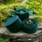 Z ARRON DESIGN Serenity Mondstein Kupferdraht-Anhänger-Halskette