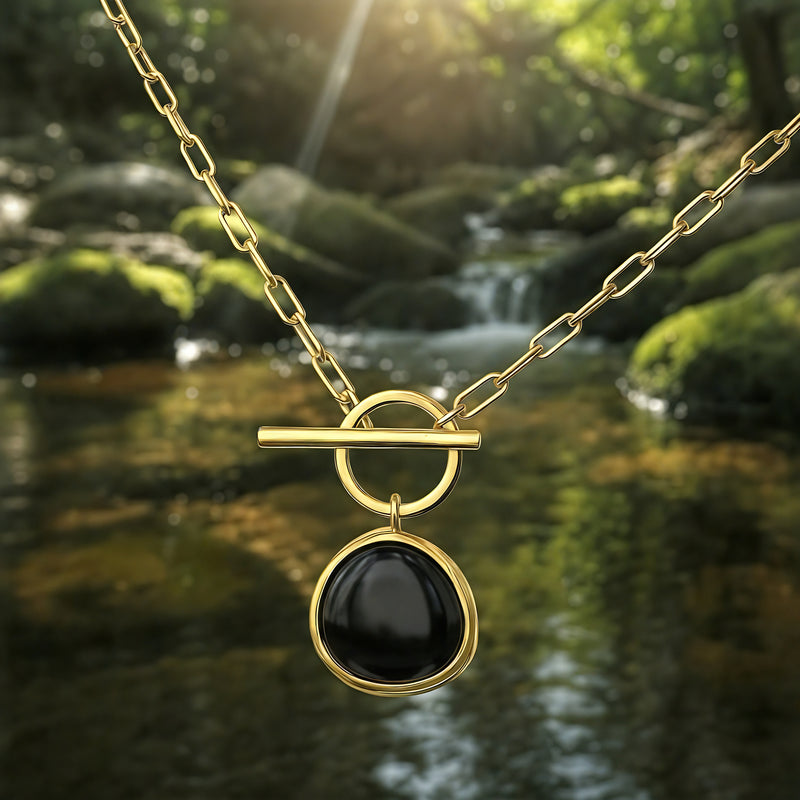 Z ARRON DESIGN Serenity Moonstone Koparvír Hengiskraut Hálsmen