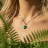 Z ARRON DESIGN Serenity Moonstone Koparvír Hengiskraut Hálsmen