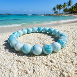 Collectors Larimar Gemstone Mala Bracelet