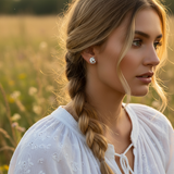 Z ARRON DESIGN Serenity Moonstone kobbertråd vedhæng halskæde