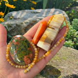 Ogrlica z obeskom iz bakrene žice Z ARRON DESIGN Serenity Moonstone