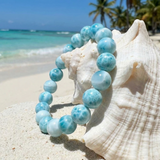 Collectors Larimar Gemstone Mala Bracelet