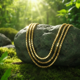 Z ARRON DESIGN Serenity Moonstone kobbertråd vedhæng halskæde