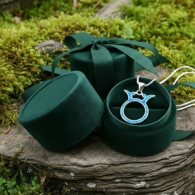 Z ARRON DESIGN Serenity Moonstone kobbertråd vedhæng halskæde