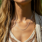 Z ARRON DESIGN Serenity Moonstone kobbertråd vedhæng halskæde