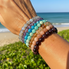 Ensemble de 7 bracelets de perles Mala Chakra (un bracelet pour chaque chakra)
