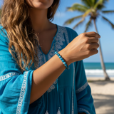 Ogrlica z obeskom iz bakrene žice Z ARRON DESIGN Serenity Moonstone