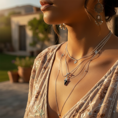 Z ARRON DESIGN Serenity Moonstone Koparvír Hengiskraut Hálsmen